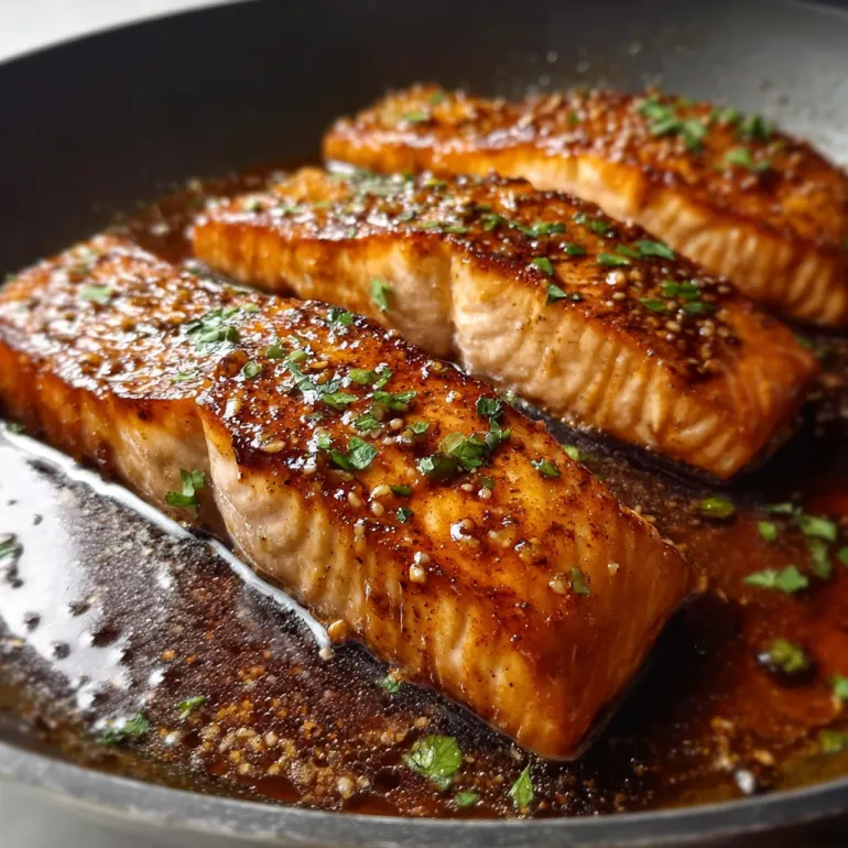 Spicy Cajun Honey Salmon.