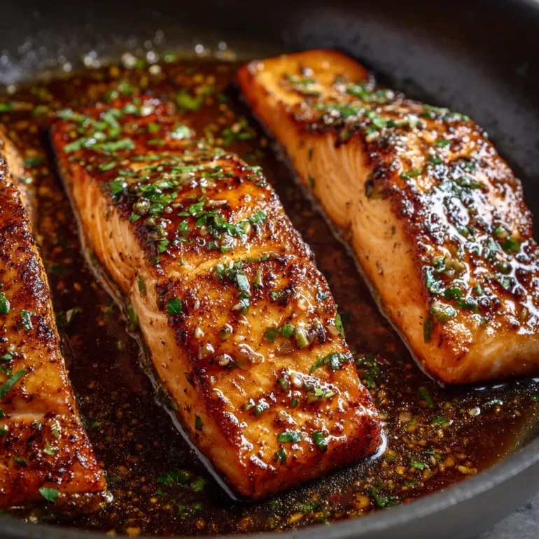 Spicy Cajun Honey Salmon.