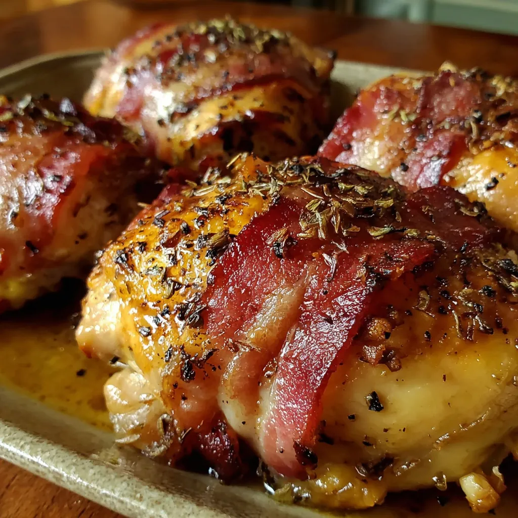 Spicy Maple Bacon Chicken Bake.