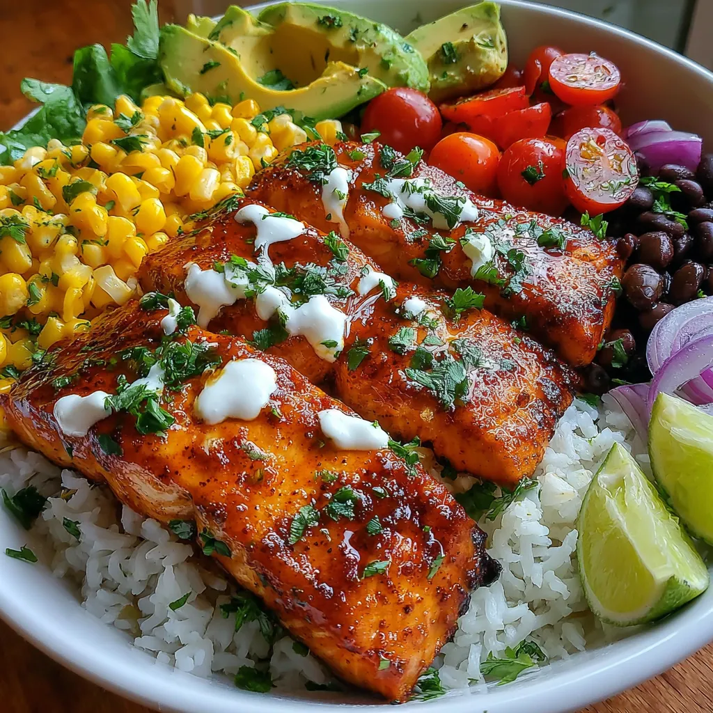 A bowl of food with chicken, rice, and vegetables.