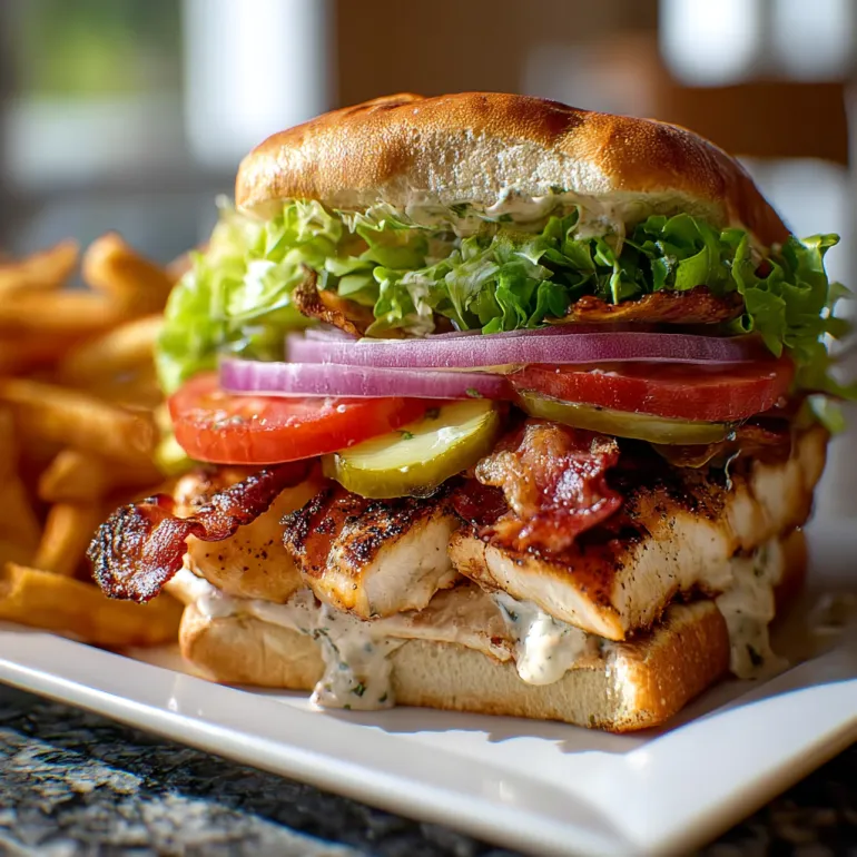 A chicken katsu curry sandwich with lettuce and tomato.