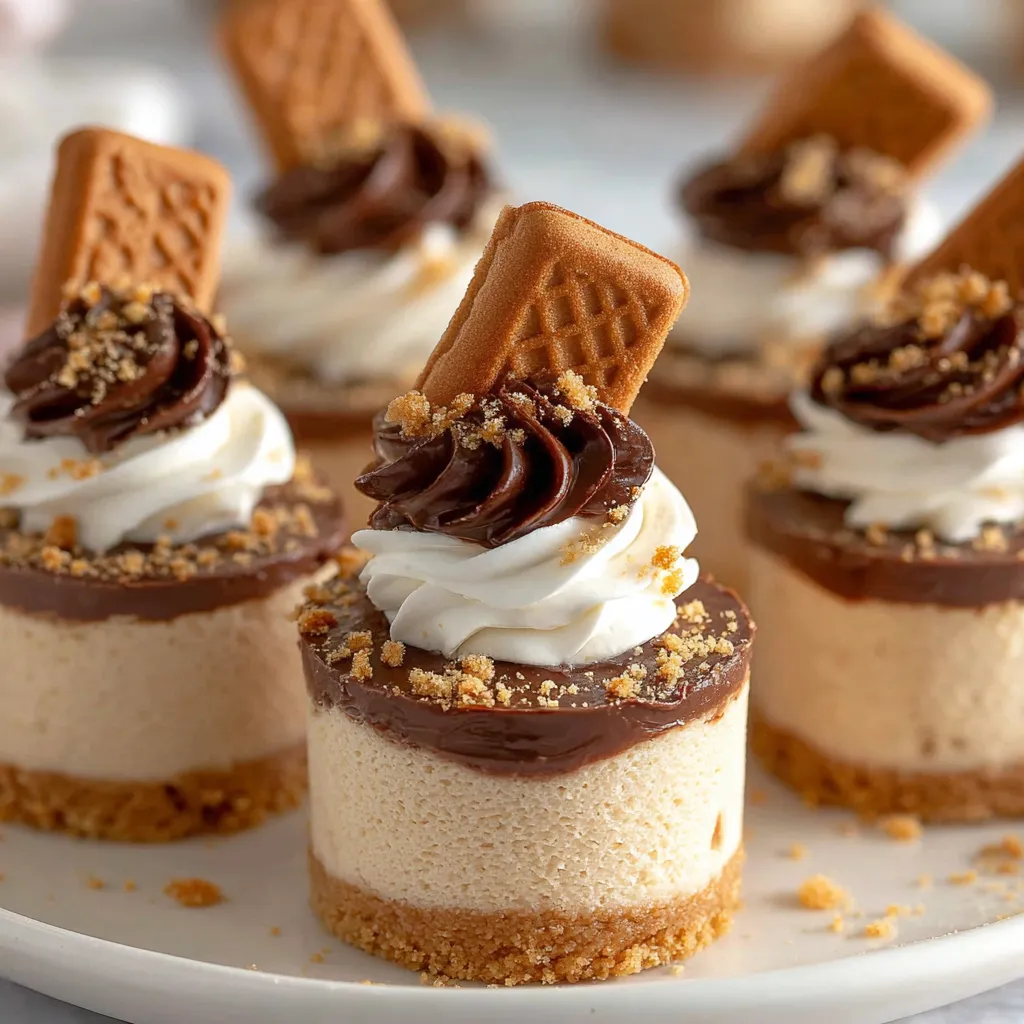 Mini Biscoff Cheesecakes Recipe.