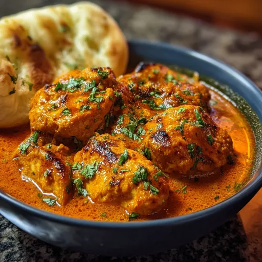 A bowl of savory Ethiopian chicken curry.