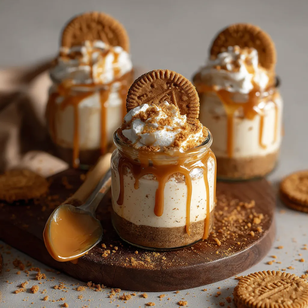 No-Bake Biscoff Cheesecake Cups.