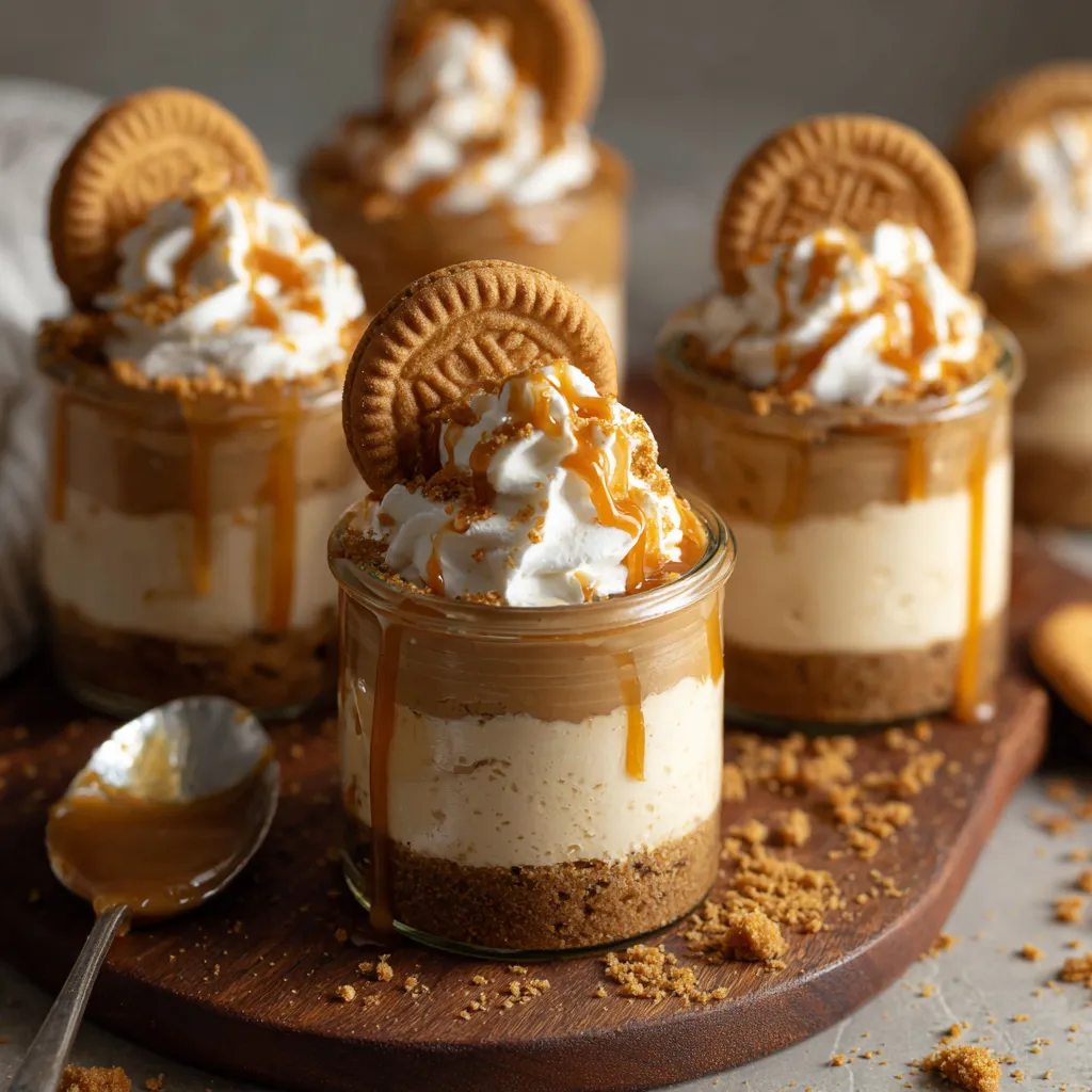 No-Bake Biscoff Cheesecake Cups.