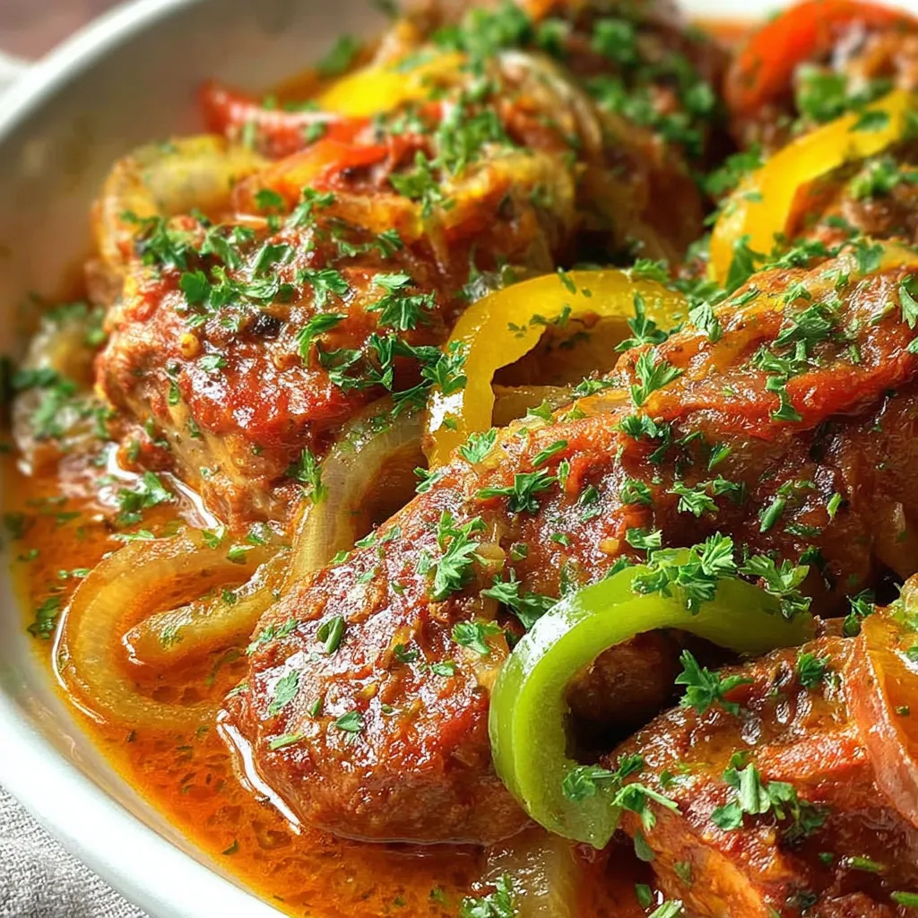 A bowl of smothered turkey wings.