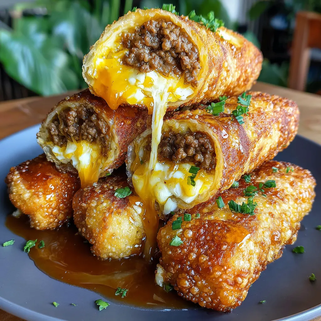 Crispy Texas Twinkies Egg Rolls with Spicy Honey.
