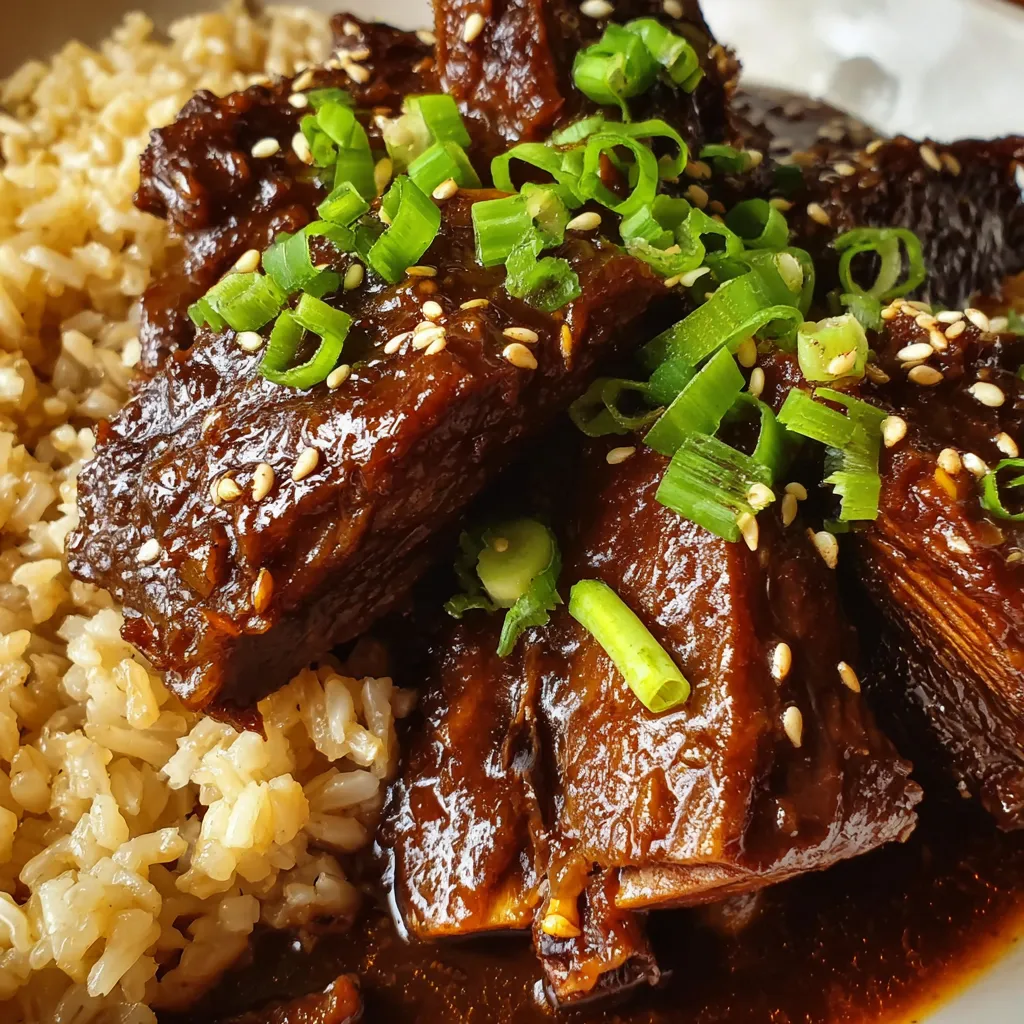 Slow Cooker Korean Short Ribs.