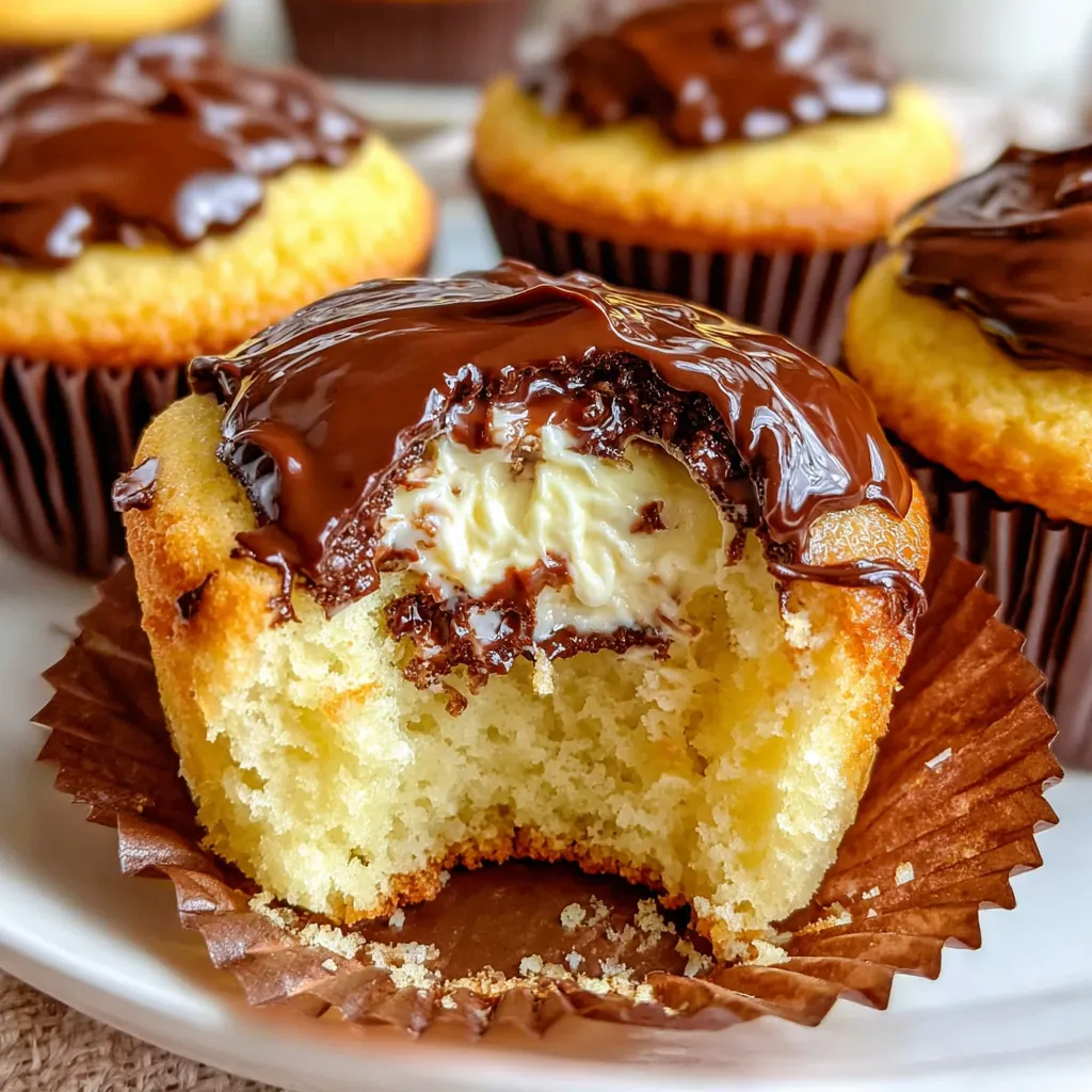 A chocolate covered cupcake with white frosting.