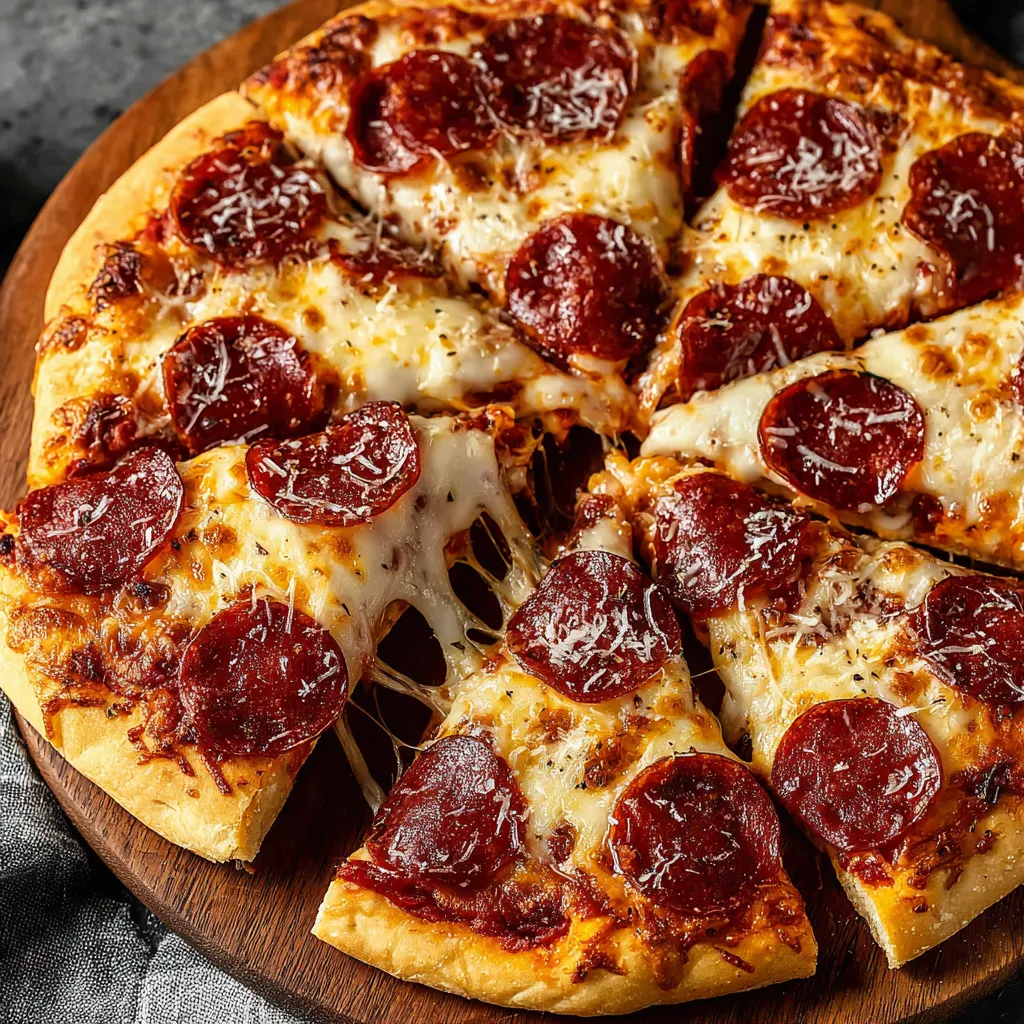 A slice of pizza with pepperoni and cheese.