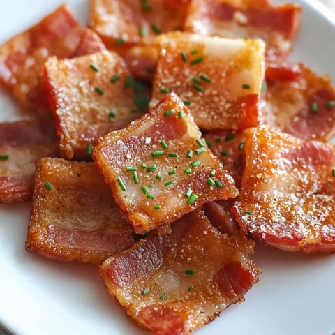 Bacon crackers on a plate.